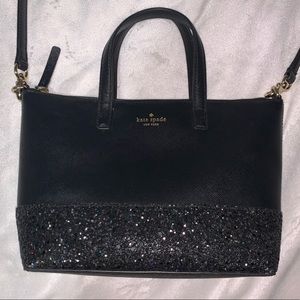 Kate Spade Ina Greta Court Glitter Crossbody Bag